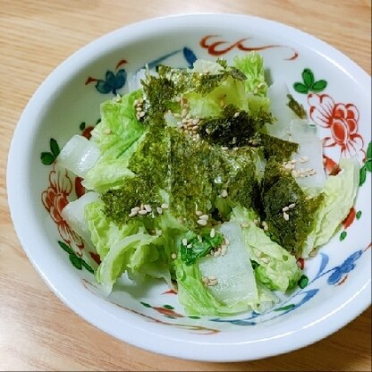 白菜に、海苔やごまの風味が合い美味しく頂きました(*^-^*)